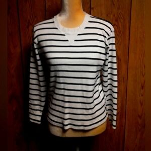 Women's Size Small Striped Longsleeved Blouse